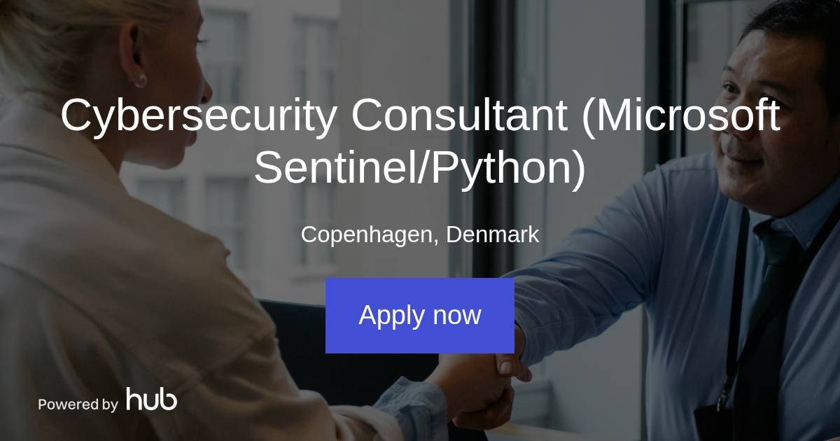 The Hub | Cybersecurity Consultant (Microsoft Sentinel/Python ...