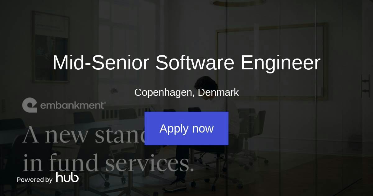 The Hub | Mid-Senior Software Engineer | Embankment