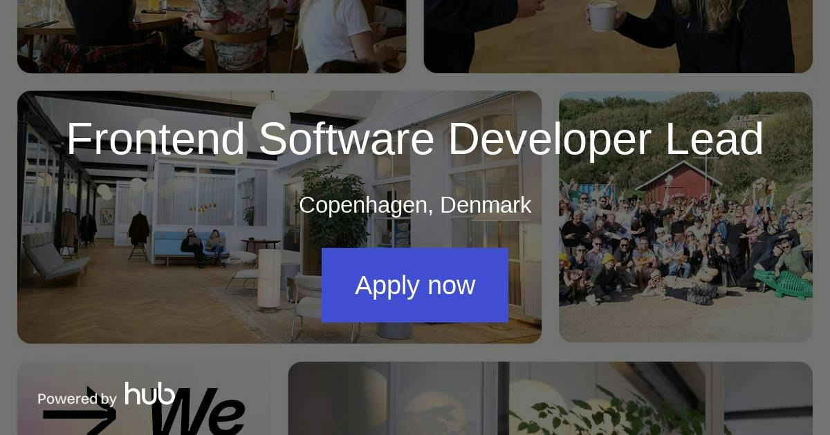 The Hub | Frontend Software Developer Lead | Spirii