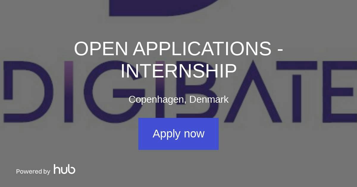 The Hub | OPEN APPLICATIONS -INTERNSHIP | Digibate