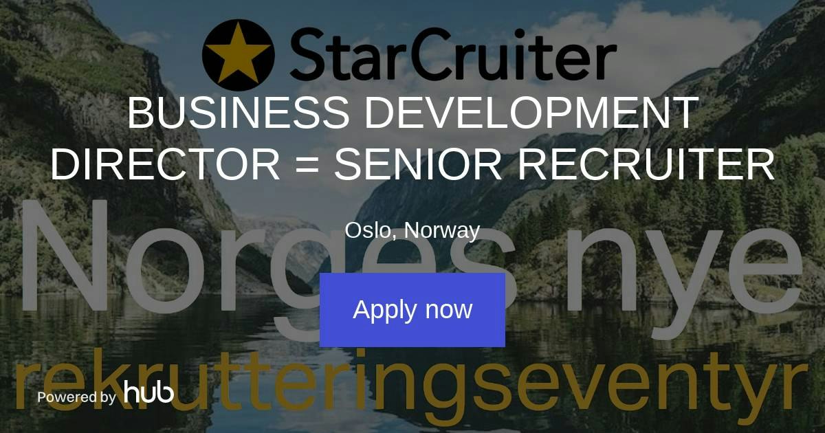 The Hub | BUSINESS DEVELOPMENT DIRECTOR = SENIOR RECRUITER ...