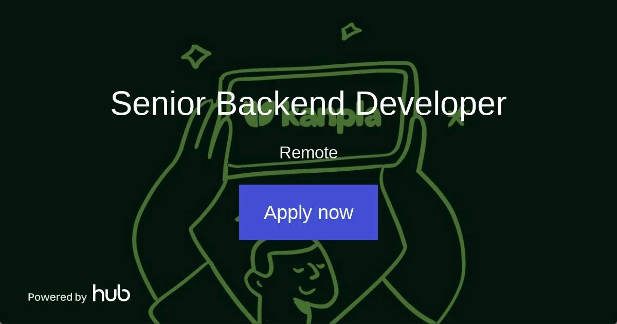 The Hub | Senior Backend Developer | Kanpla