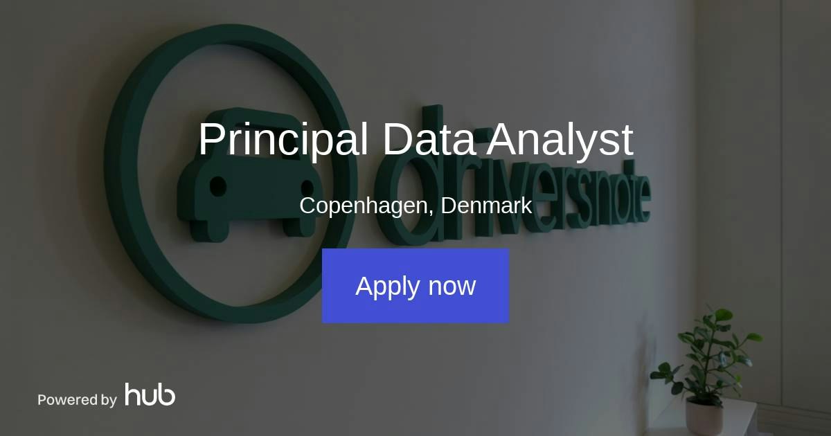 The Hub | Principal Data Analyst | Driversnote