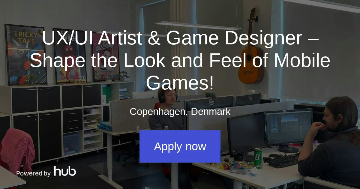 The Hub | UX/UI Artist & Game Designer – Shape the Look and Feel of ...