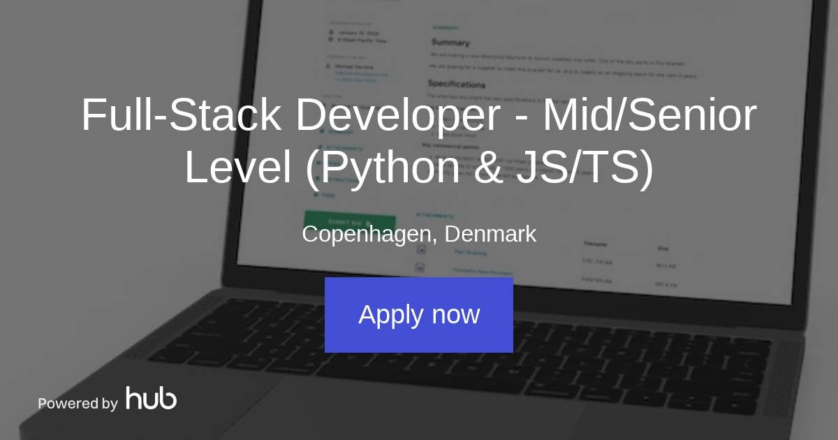 oferta pracy full stack engineer (angular python app... The Hub | Ambitious Full-Stack Python Engineer (On-Site, Full-Time ...