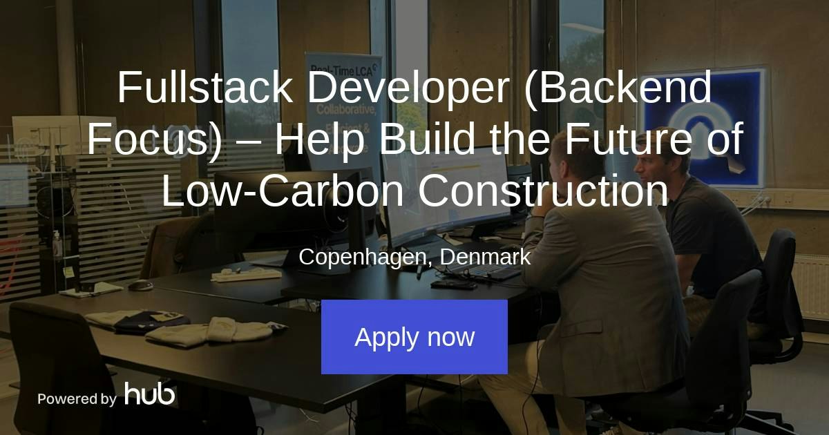 The Hub | Fullstack Developer (Backend Focus) – Help Build the Future ...