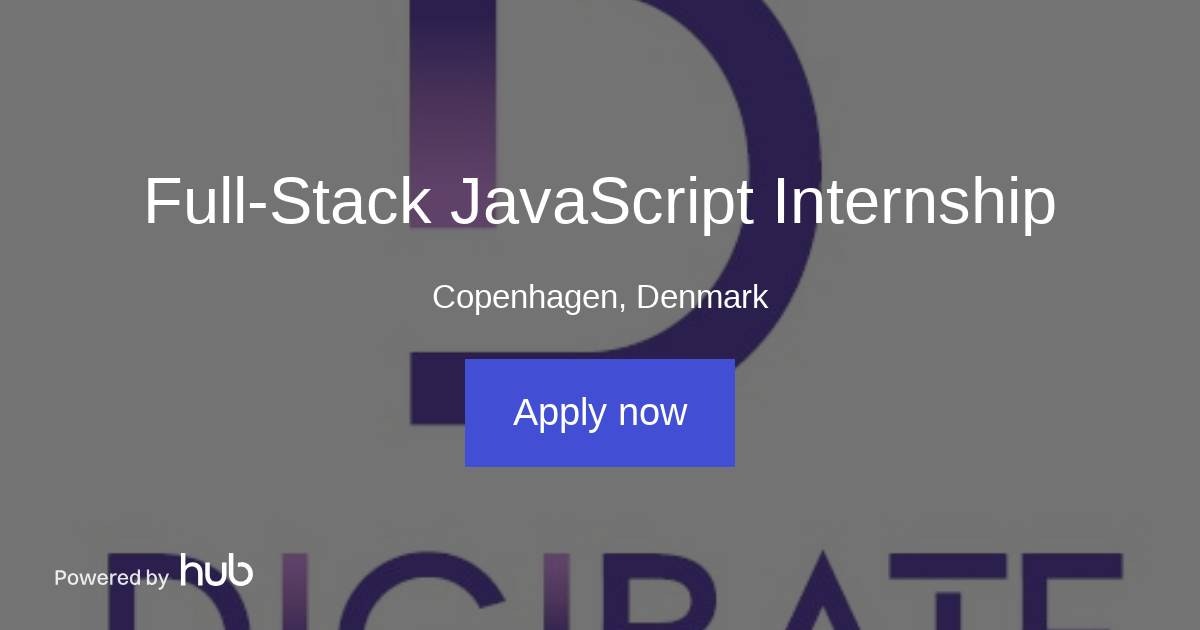 The Hub | Full-Stack JavaScript Internship | Digibate