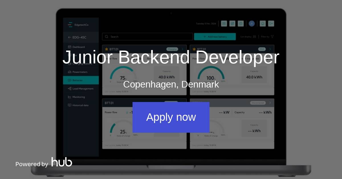The Hub | Junior Backend Developer | FLEXECHARGE