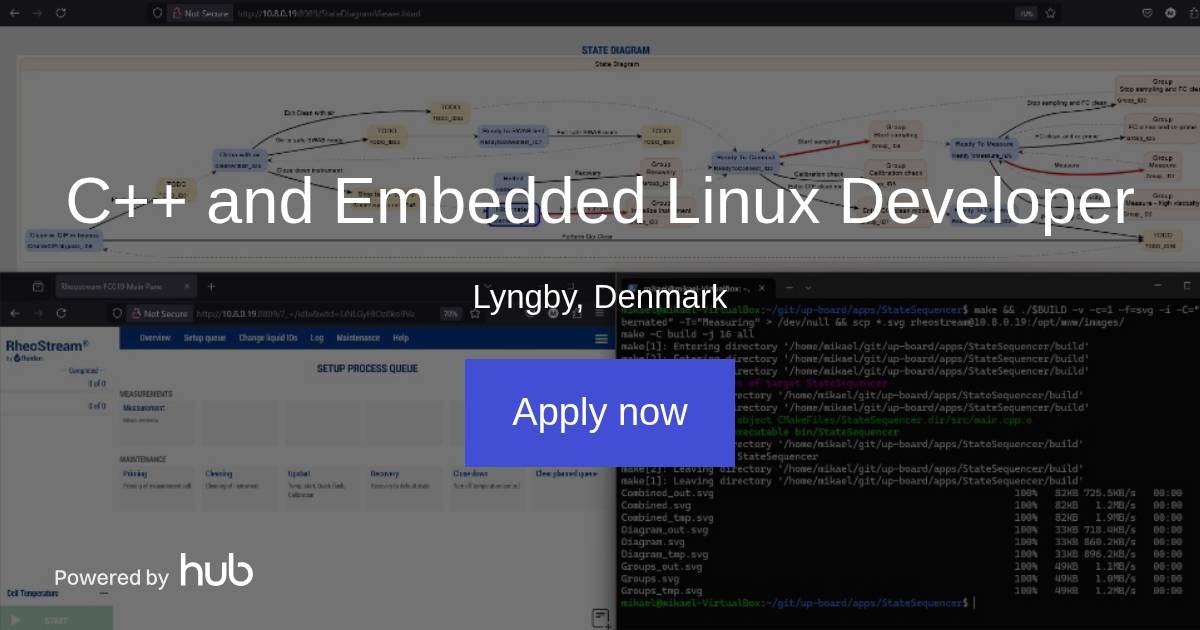 The Hub | C++ and Embedded Linux Developer | Fluidan A/S