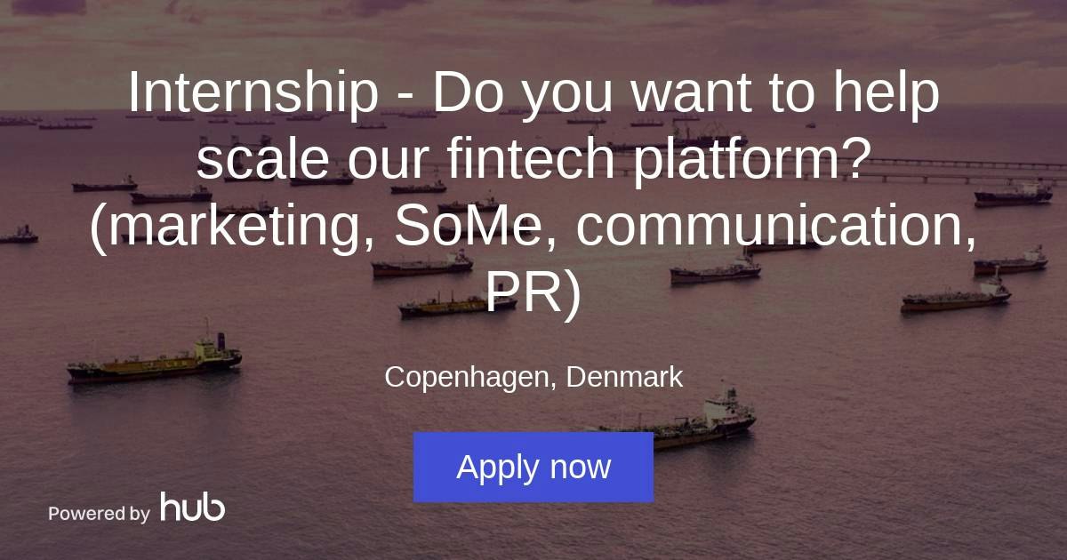 The Hub | Internship - Do you want to help scale our fintech platform ...