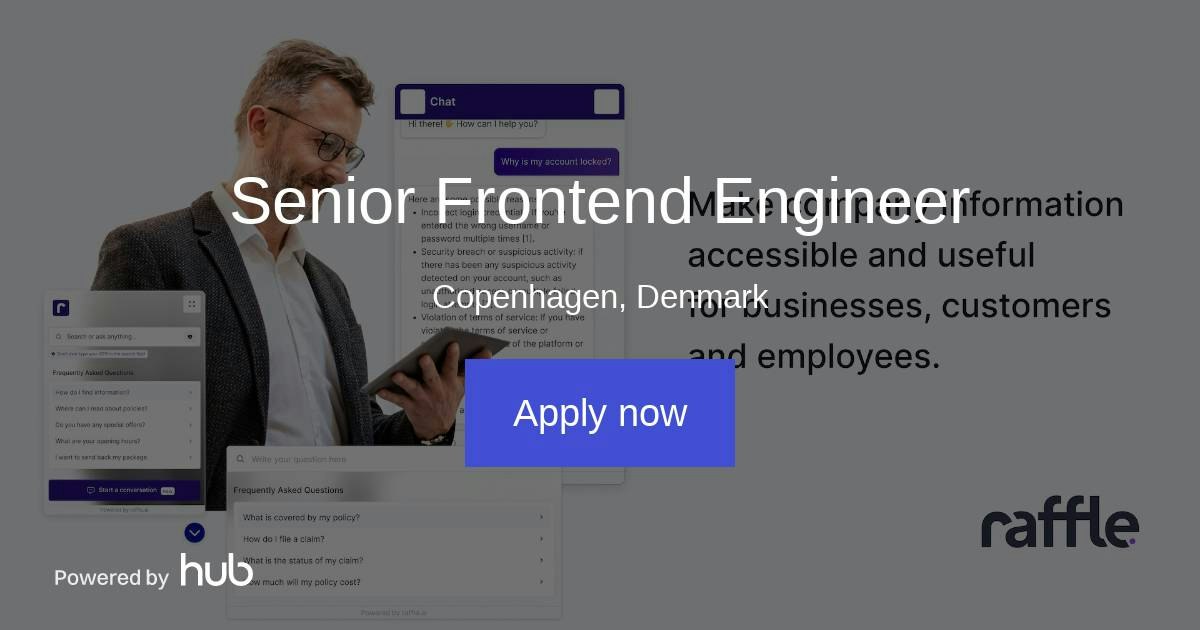 The Hub | Senior Frontend Engineer | Raffle AI