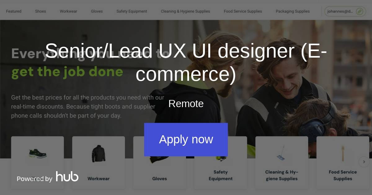 The Hub | Senior/Lead UX UI designer (E-commerce) | Droppe