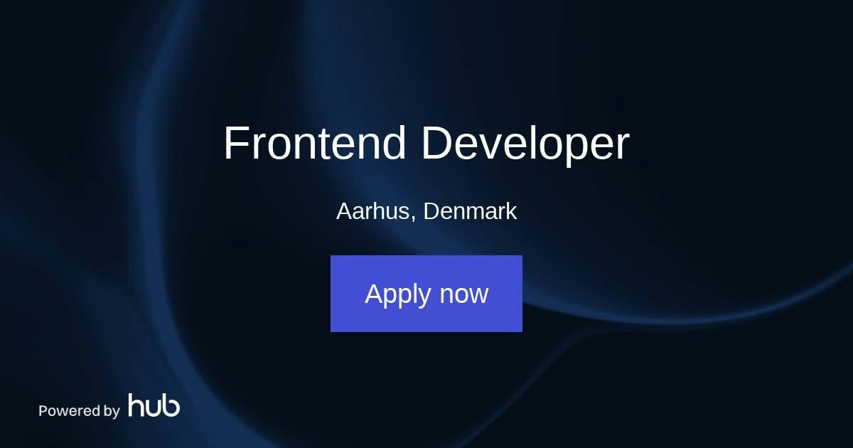 The Hub | Frontend Developer | Cernel