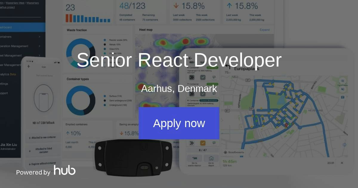 The Hub | Senior React Developer | WasteHero