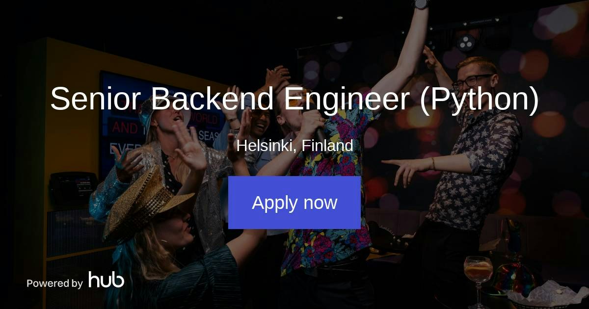 The Hub | Senior Backend Engineer (Python) | Singa