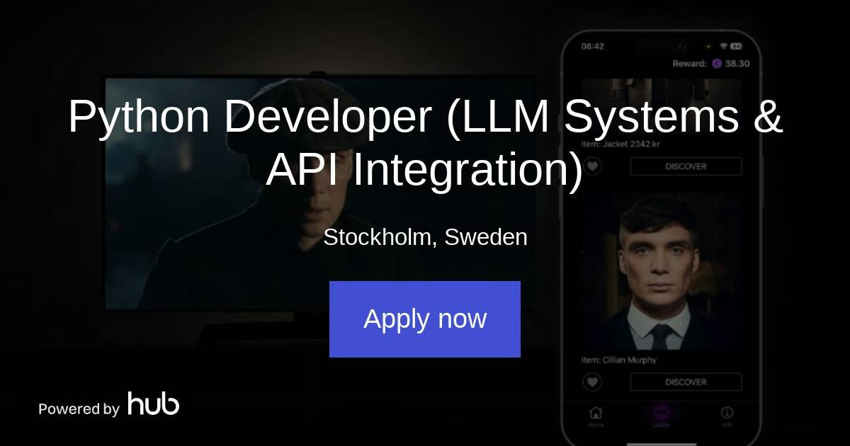 The Hub | Python Developer (LLM Systems & API Integration) | HeyCompanion