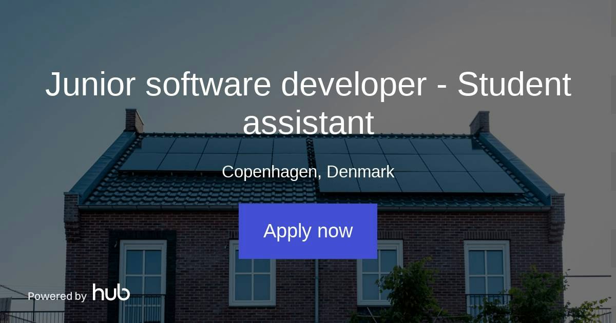 The Hub | Junior software developer - Student assistant | Bodil Energy