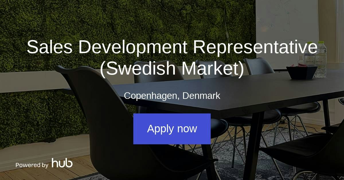 The Hub | Sales Development Representative (Swedish Market) | Traede