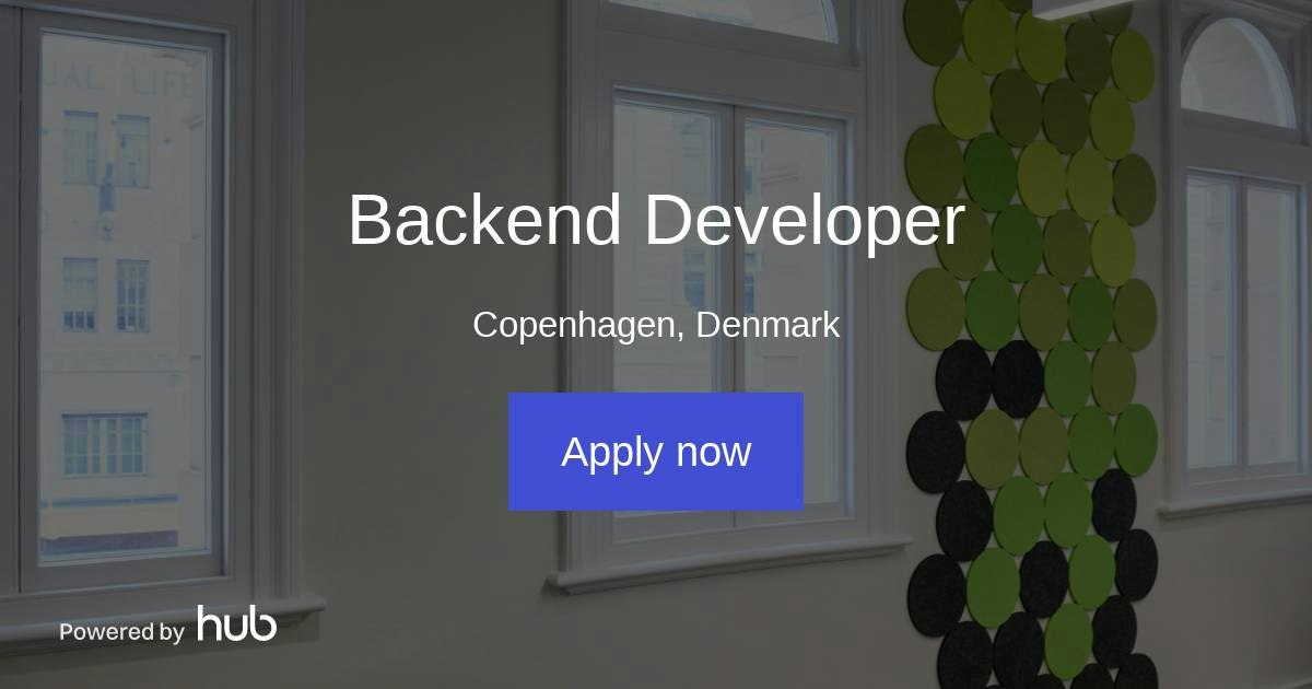 The Hub | Backend Developer | acconta labs aps