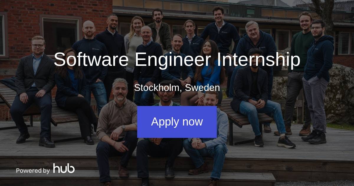 Perception Software Engineer The Hub | Software Engineer Internship | IPercept Technology AB