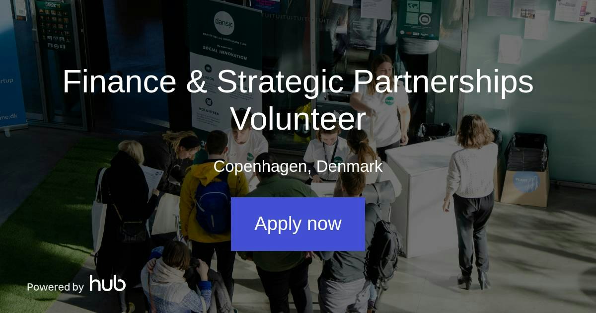 The Hub | Finance & Strategic Partnerships Volunteer | Danish Social ...
