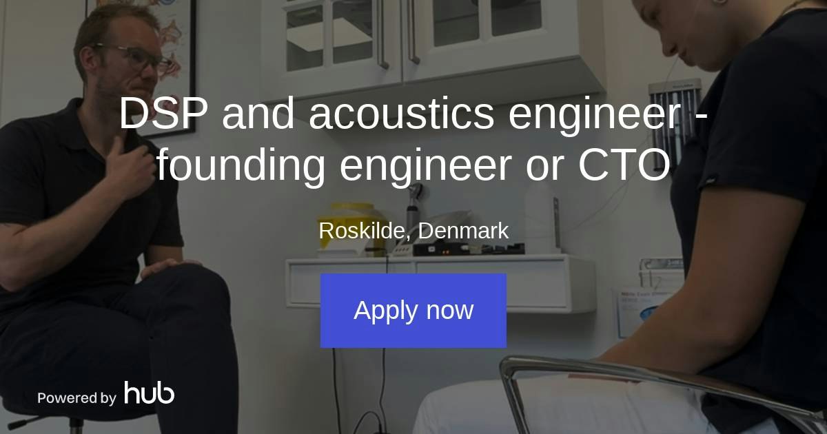 The Hub | DSP and acoustics engineer - founding engineer or CTO | Zeta ...