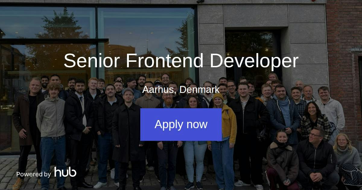 The Hub | Senior Frontend Developer | Adversus