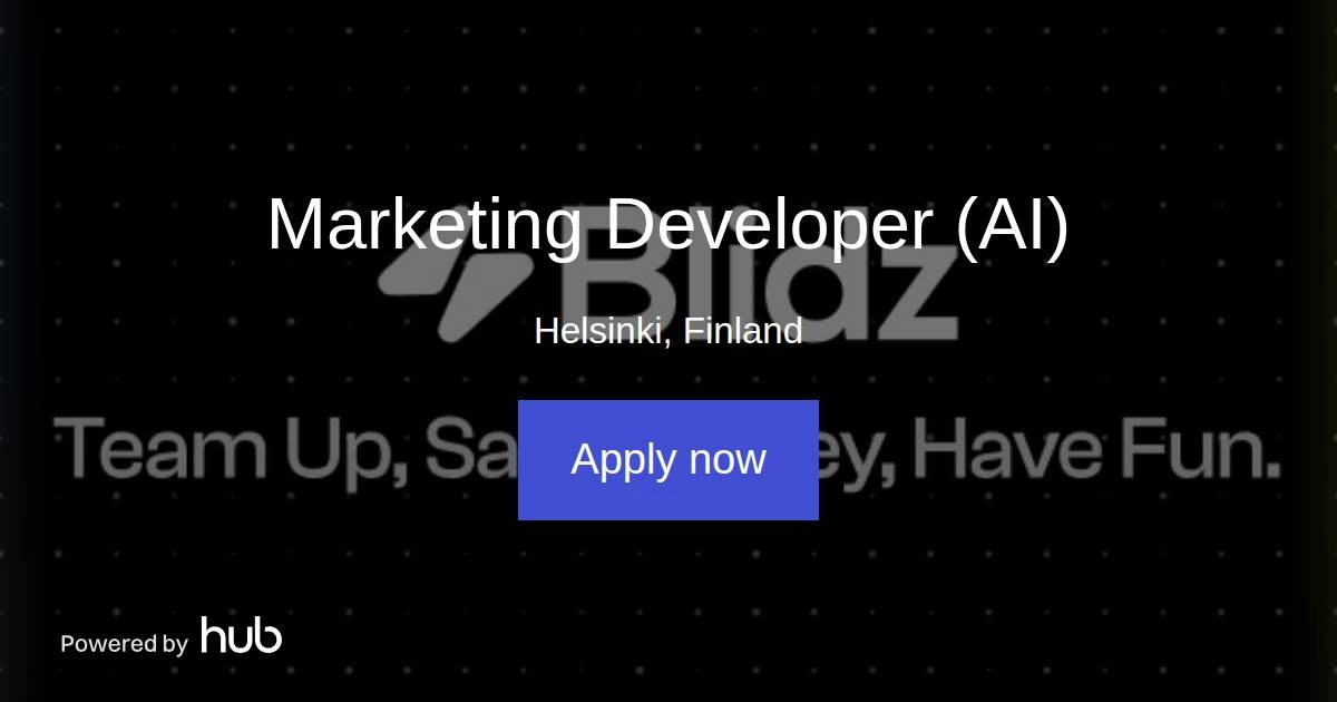 The Hub | Marketing Developer (AI) | Blidz