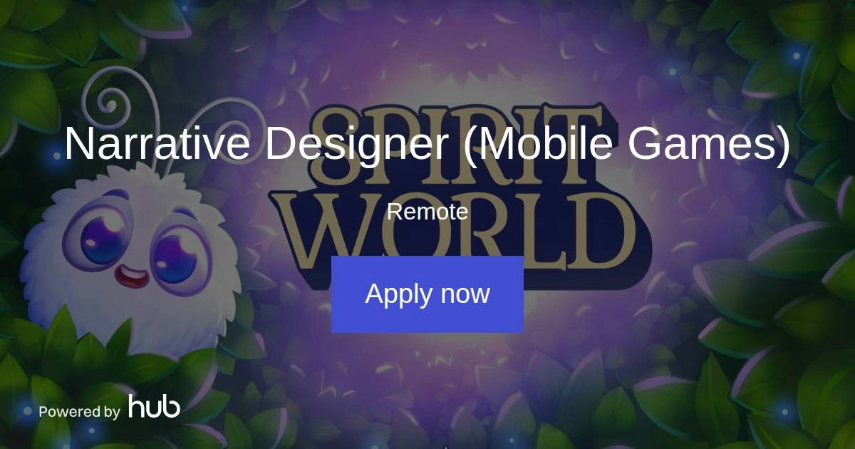 The Hub | Narrative Designer (Mobile Games) | Cozy Game Studio
