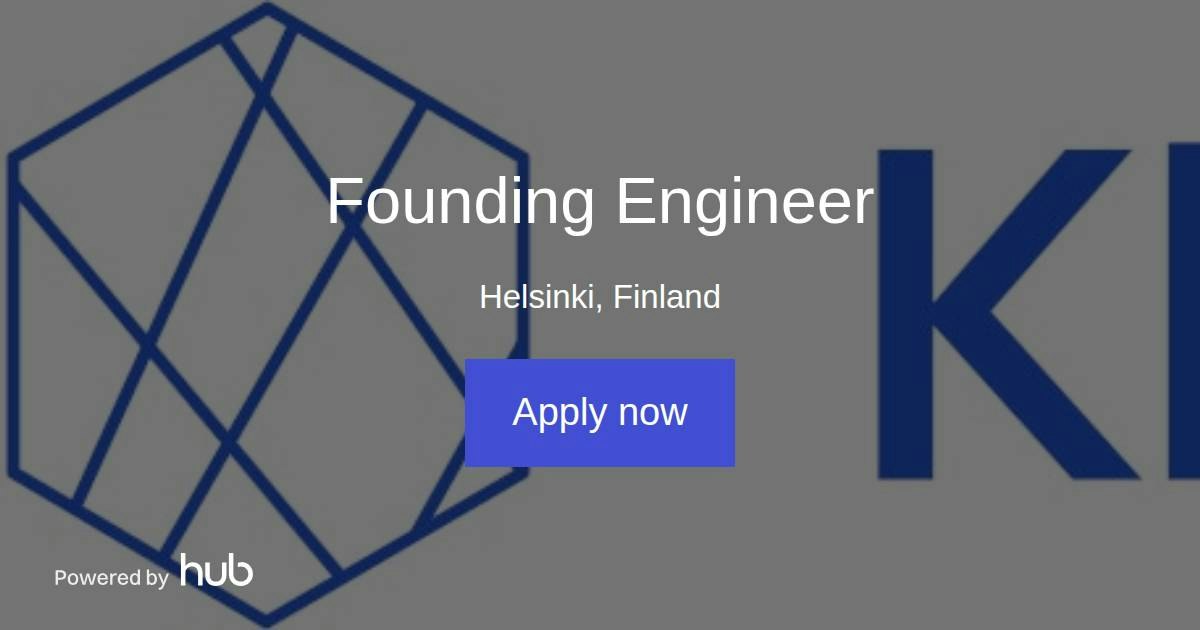 The Hub | Founding Engineer | Klever Sustainability Oy