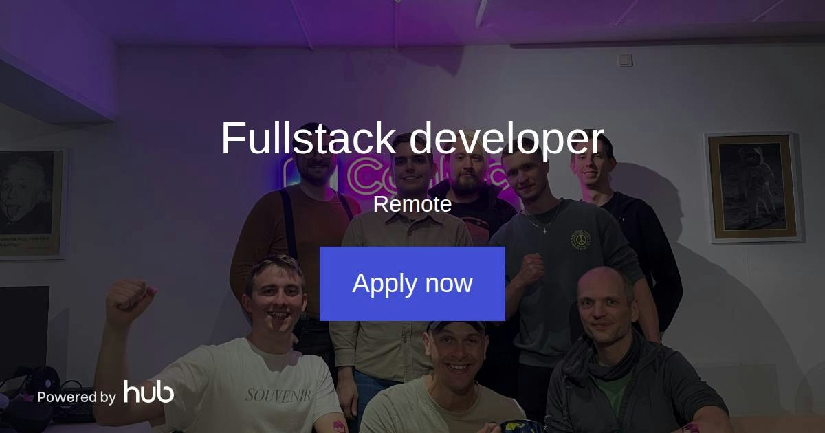 The Hub | Fullstack developer | Confect.io